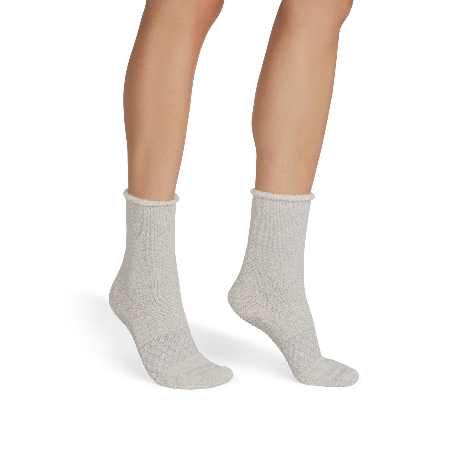 Merino Wool Blend Gripper Sweatshirt Socks - Harbor Grey WO1 [9805]