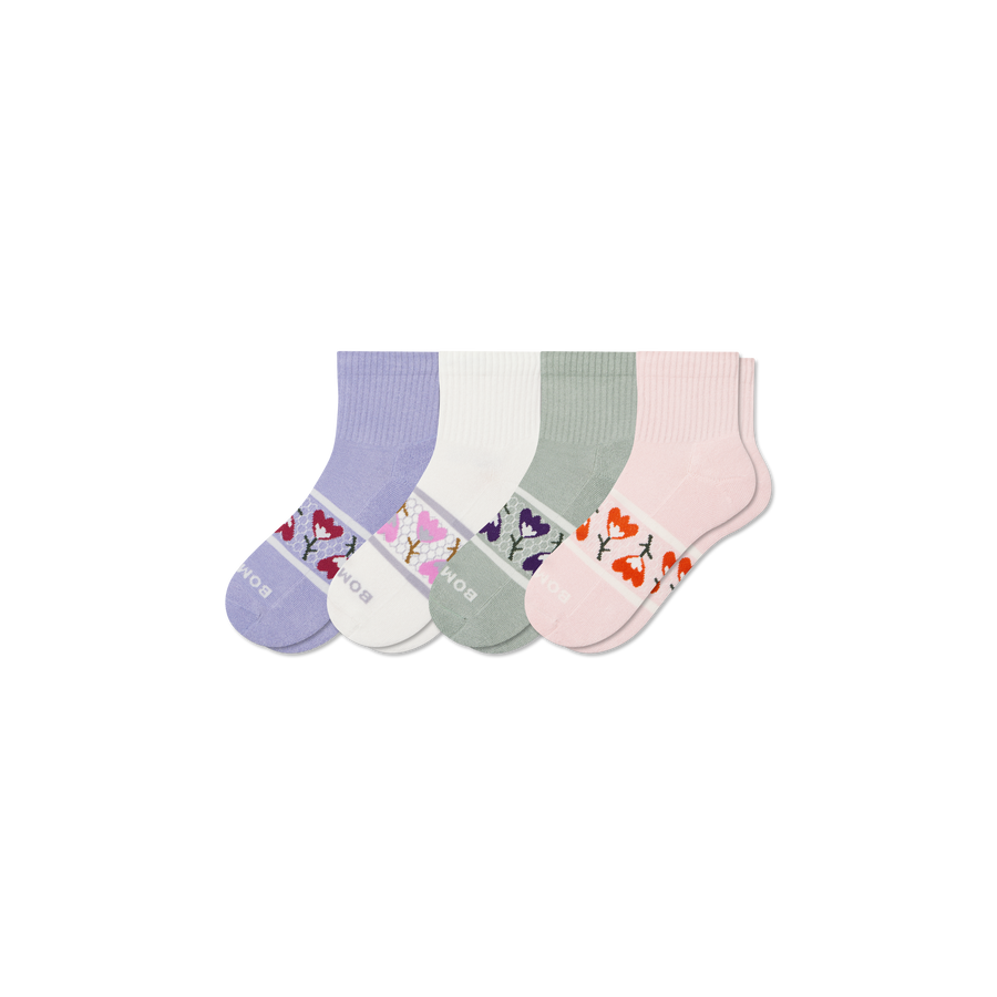 Women's Garden Party Quarter Sock 4-Pack - Trail Weekend Rotation