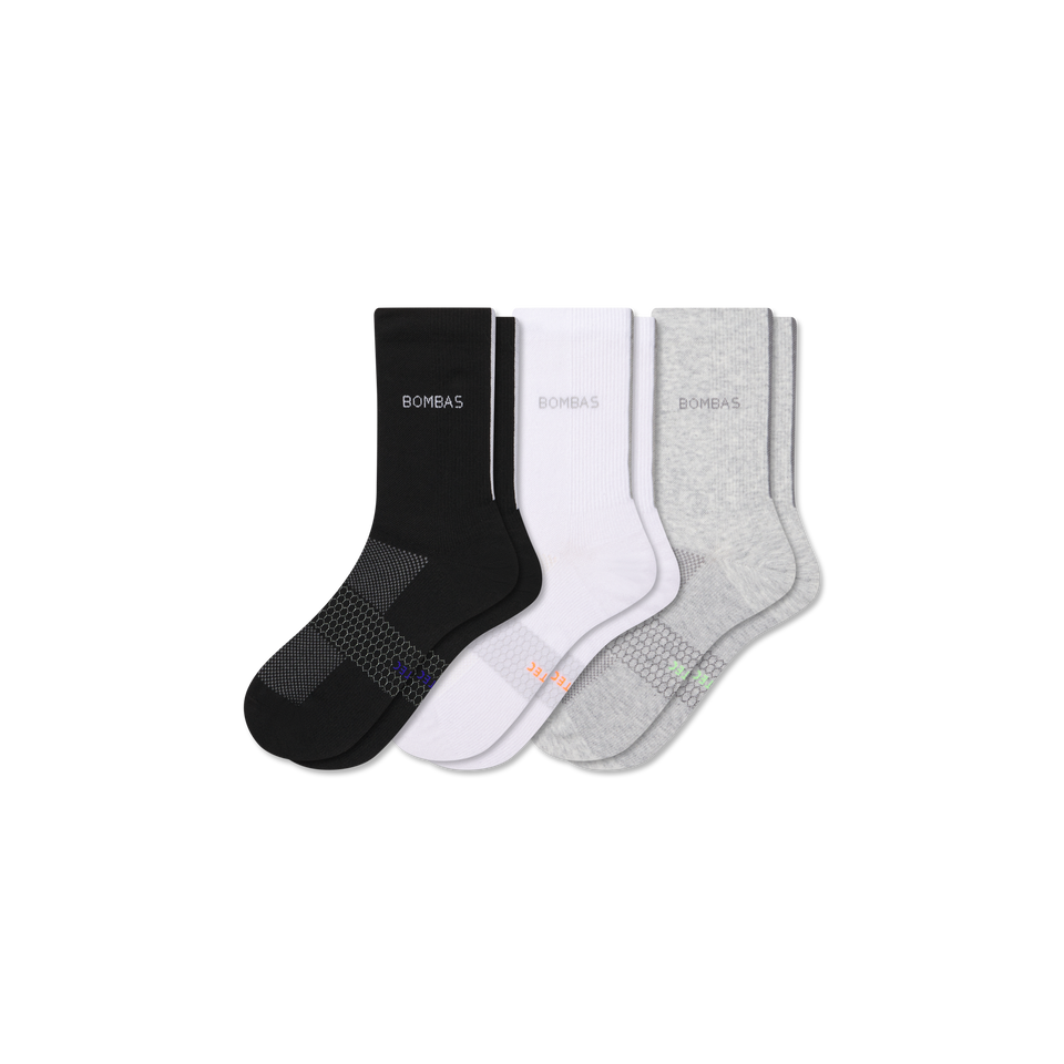 Lightweight Athletic Half Calf Socks - core mix L [9907]