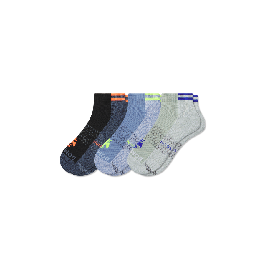 Men's Performance Compression Ankle Sock 3-Pack - Motion Court Move