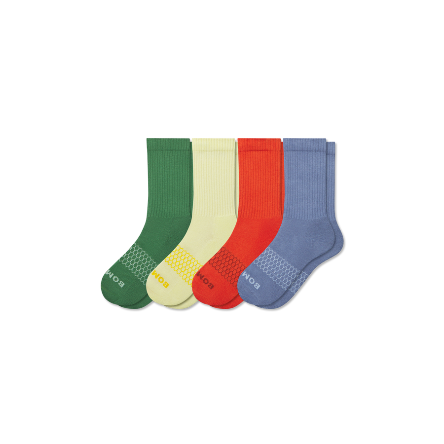 Youth Solids Calf Sock 4-Pack - Cozy School Wear