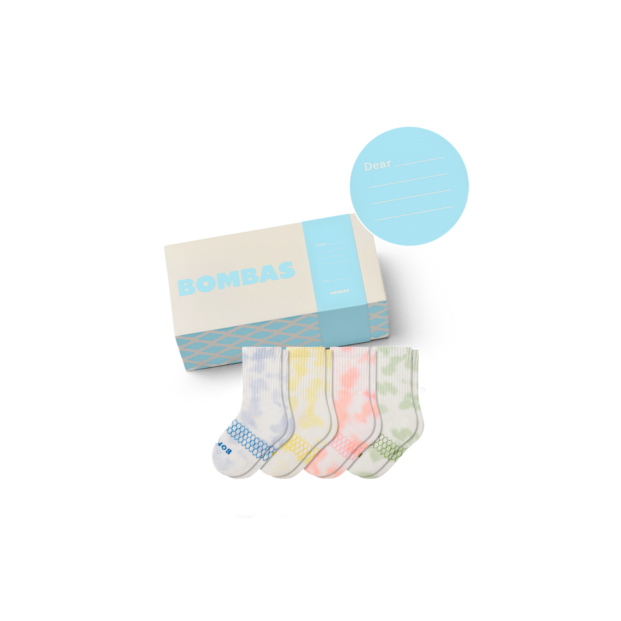 Junior Celebration Calf Sock 4-Pack Gift Box - Carry Closet Wrap