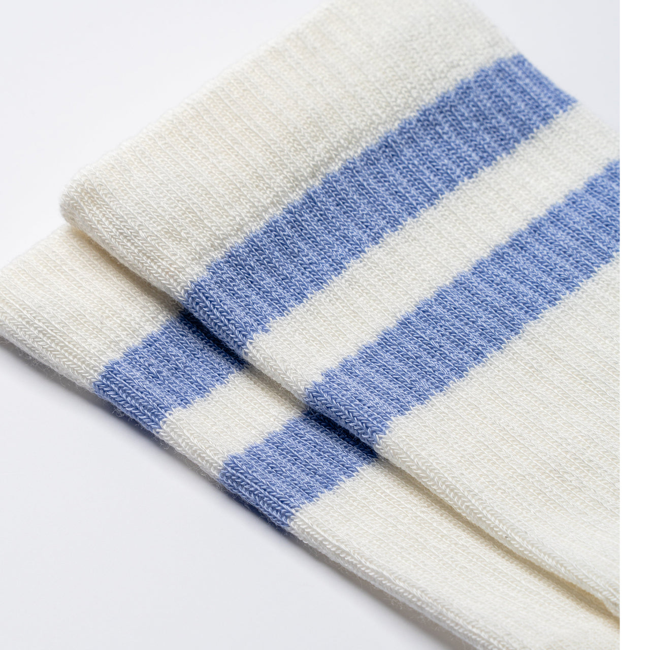 Vintage Stripes Half Calf Socks - Dawn Blue Detail [Lifestyle]