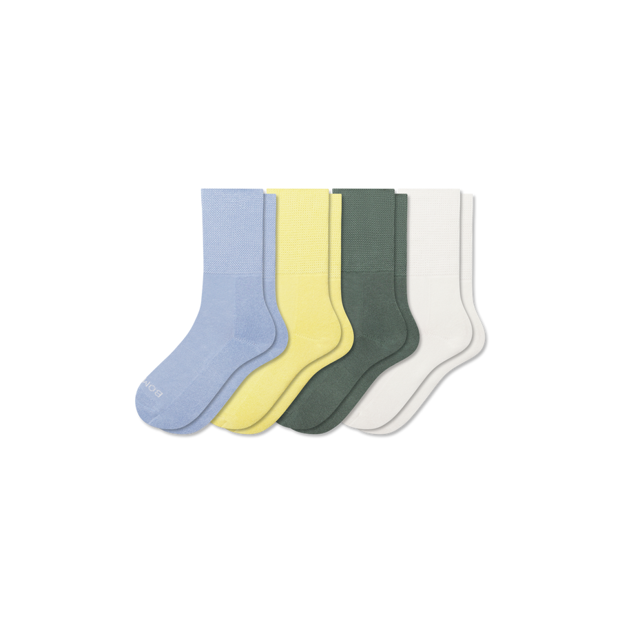 Youth Ultra Stretch Calf Sock 4-Pack - Run Crew Cushion