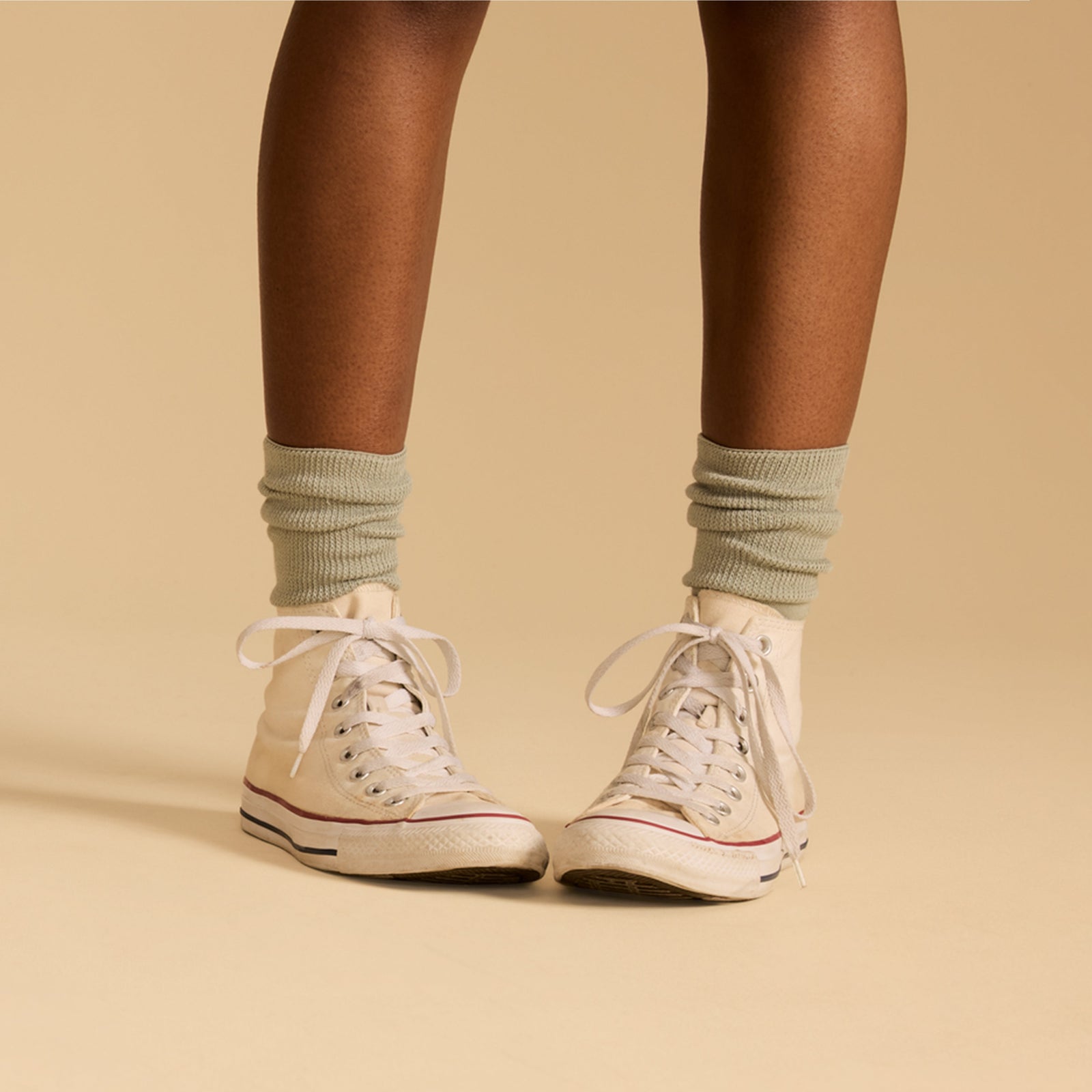 Ultra Stretch Calf Socks - Putty Green WO Lifestyle [7843]