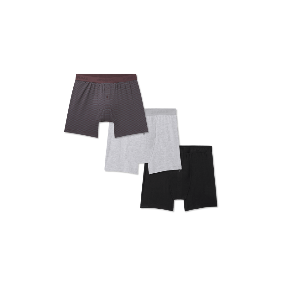 Men's Cotton Modal Blend Boxer 3-Pack - Soft Core Fit