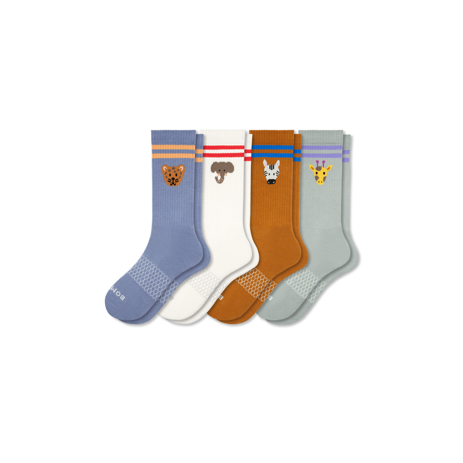 Women's Conversational Calf Sock 4-Pack - Animal Mix L