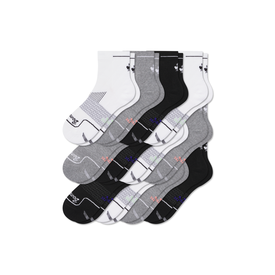 Women's Run Quarter Sock 12-Pack - Daily Travel Step