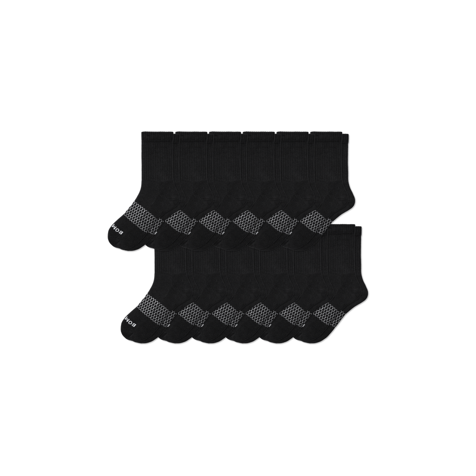 Half Calf Sock 12-Pack - black