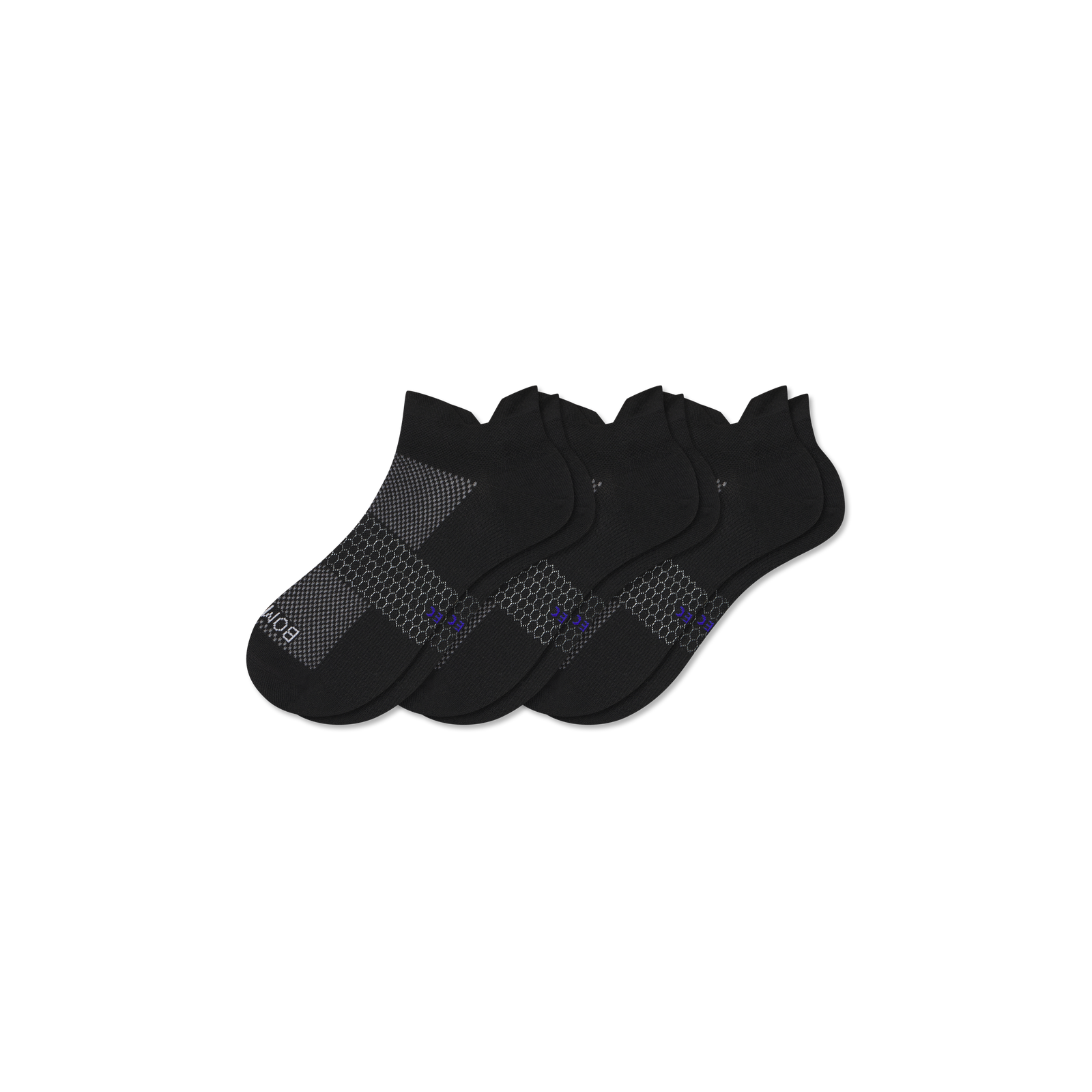Men's Lightweight Athletic Ankle Sock 3-Pack - Black