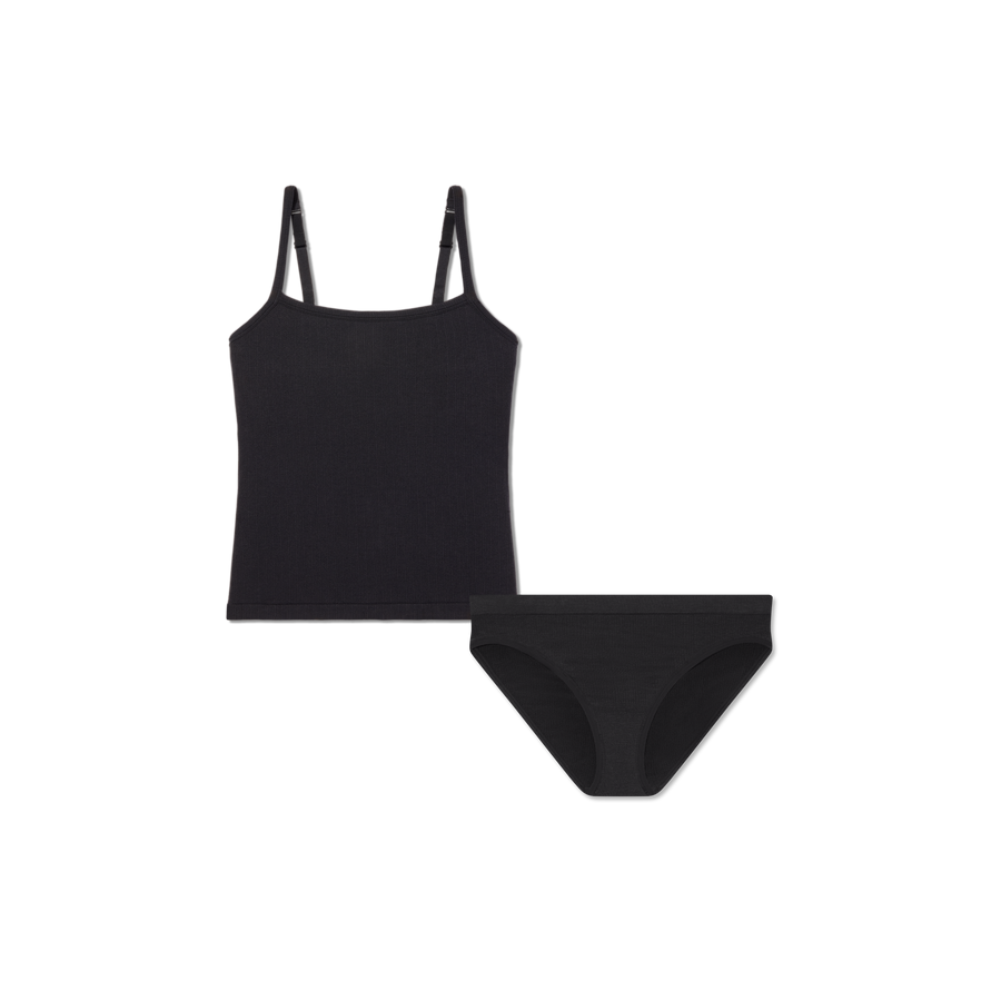 Women's Built-In Bra Seamless Cami + Bikini Pack - Easy Support Fit