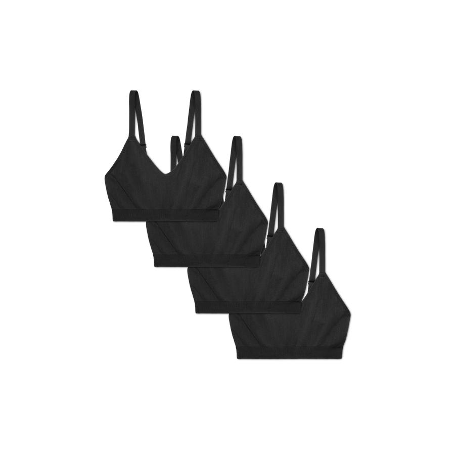 Women's Seamless Scoop Bralette 4-Pack - Lounge Comfort Hold
