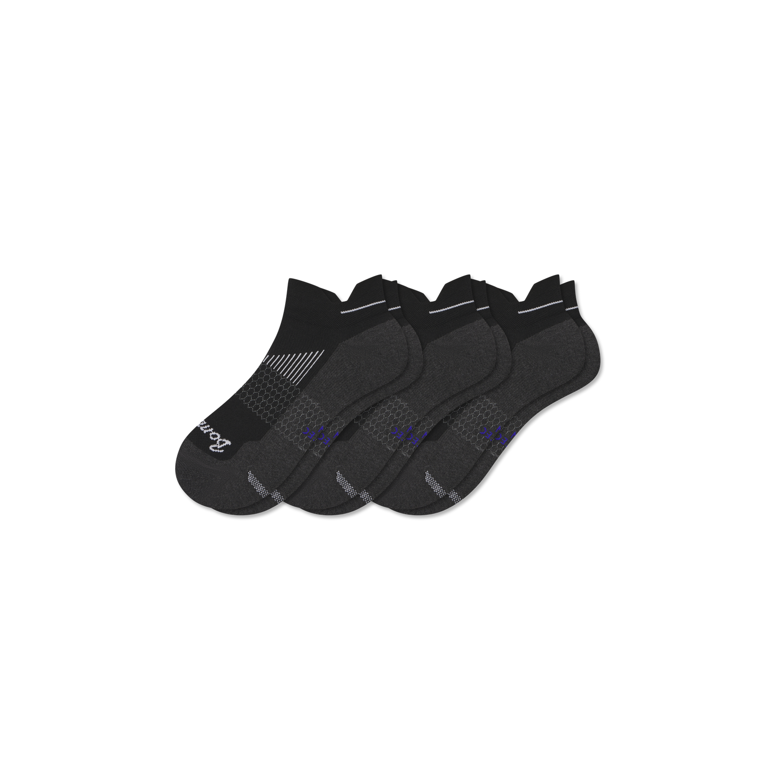 Women's Running Ankle Sock 3-Pack - Black Mix