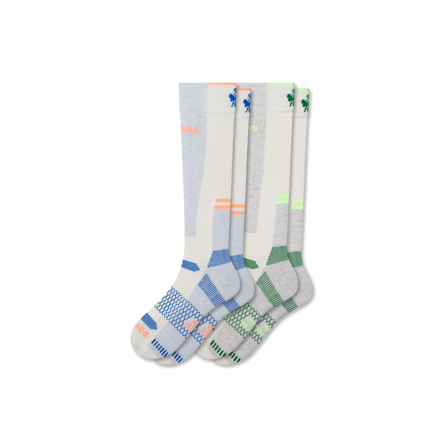 Men's Mid-Cushion Merino Wool Blend Ski & Snowboard Sock 2-Pack - Light Step