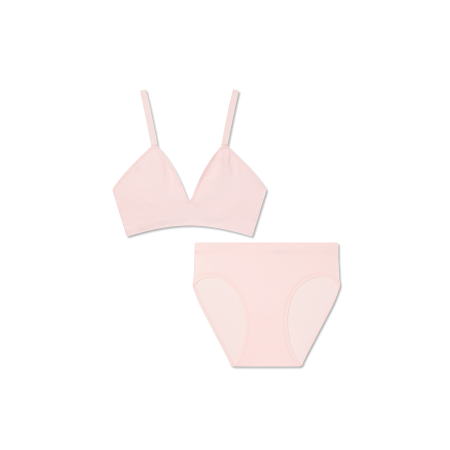 Women's Seamless Triangle Bralette + Brief Pack - Smooth Weekend Support