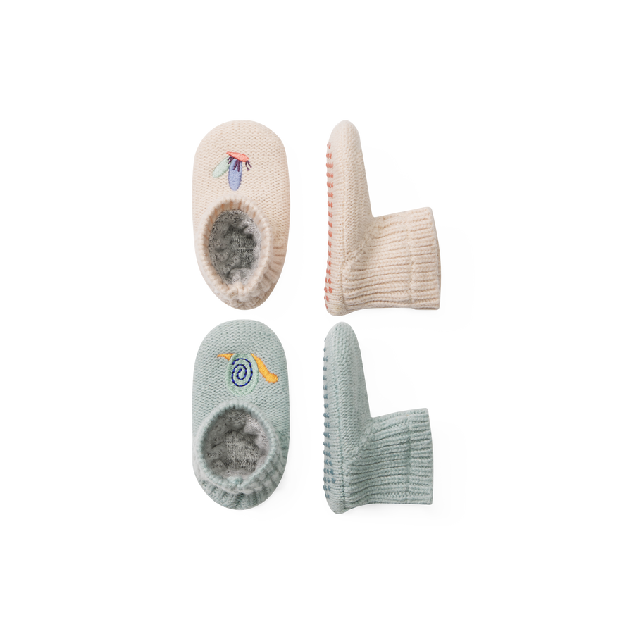 Baby Gripper Slipper 2-Pack - Soft Porch Wear