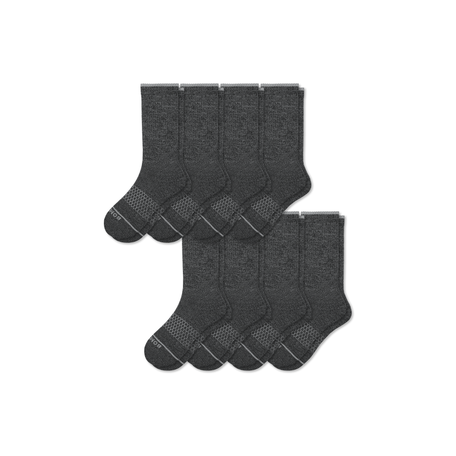 Women's Merino Wool Blend Calf Sock 8-Pack - Weekend Ankle Fit