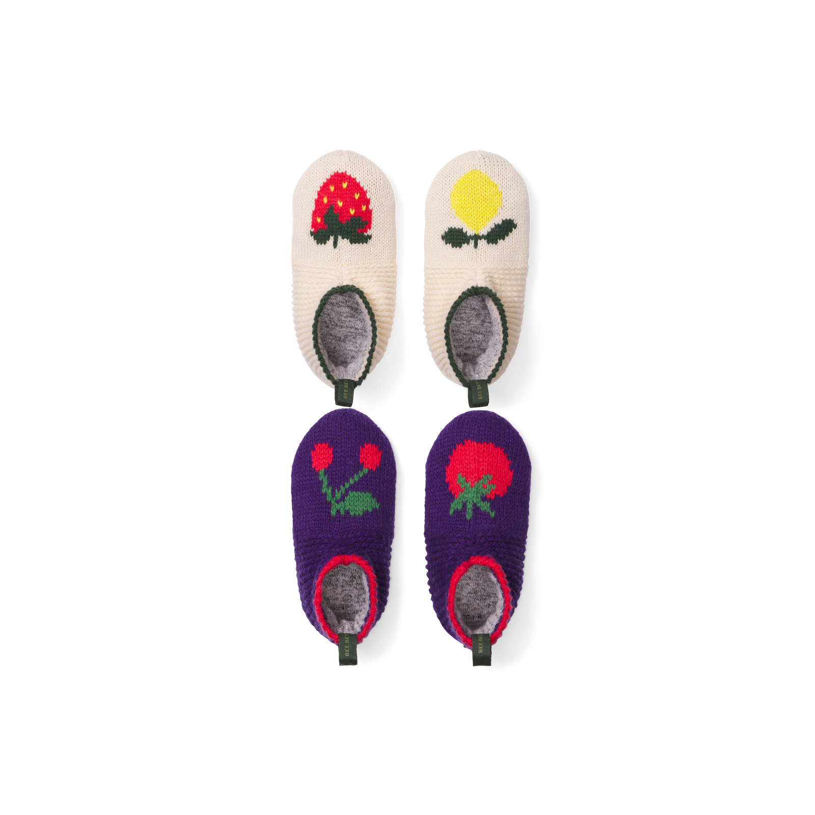 Toddler Gripper Slipper 2-Pack - Cherry Tomato x Strawberry Lemonade L