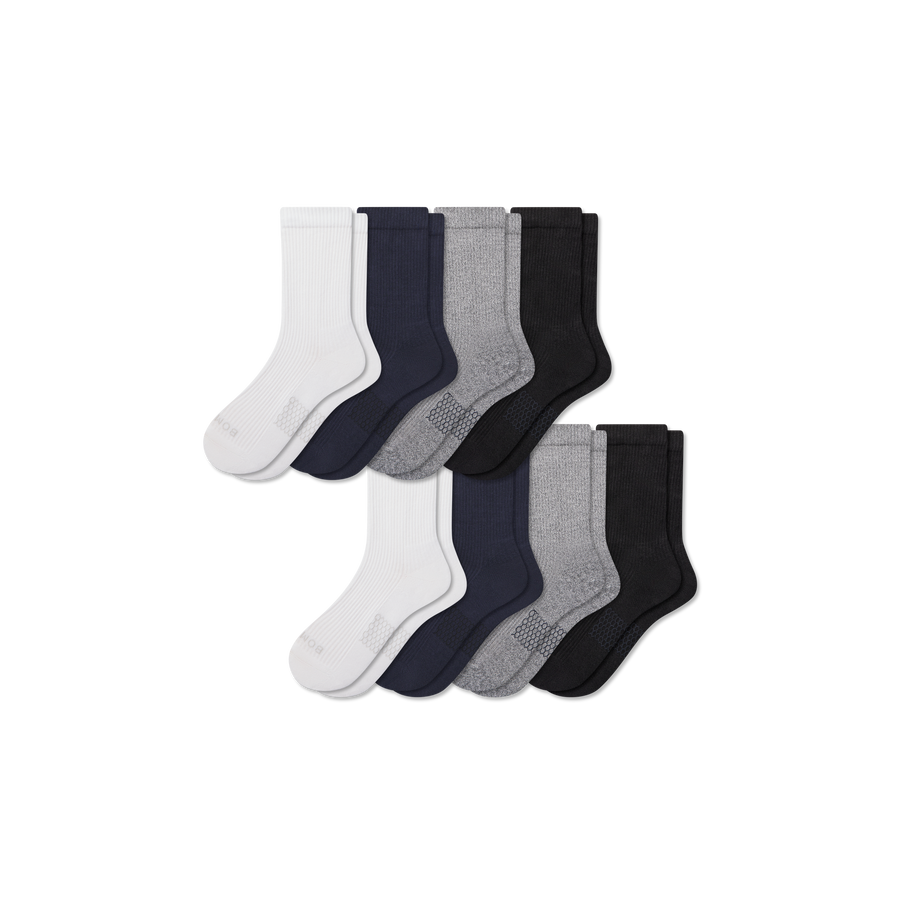 Women's Modern Rib Half Calf Sock 8-Pack - Active School Rotation