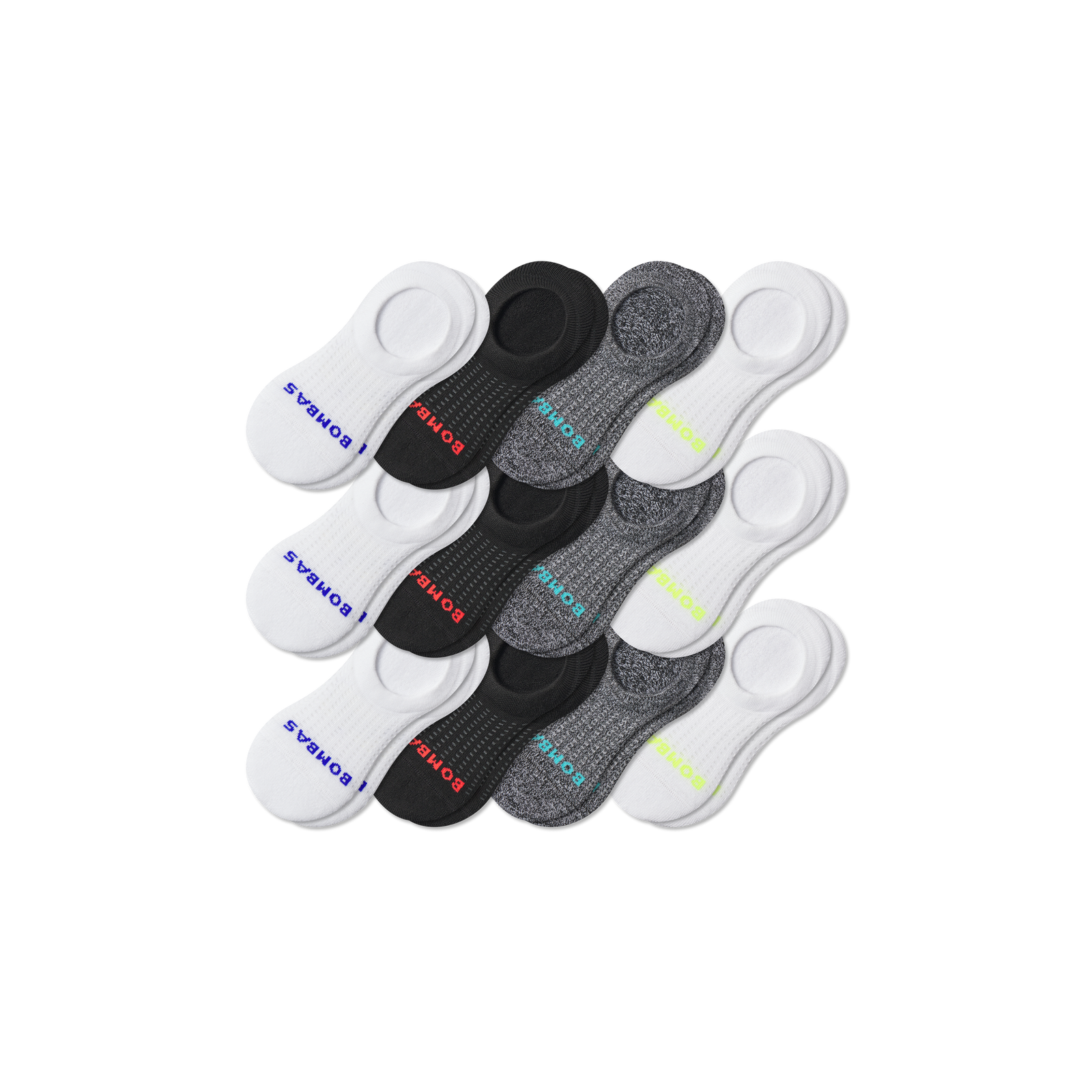 Men's All Sport Cushioned No Show Sock 12-Pack - Core Mix L