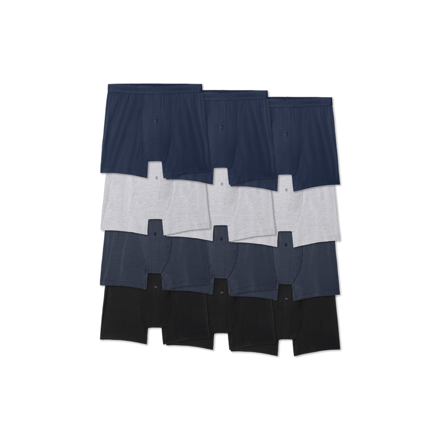 Men's Cotton Modal Blend Boxer 12-Pack - Core Comfort