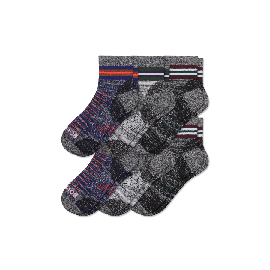 Men's Hiking Quarter Sock 6-Pack - Cozy Recovery Rotation