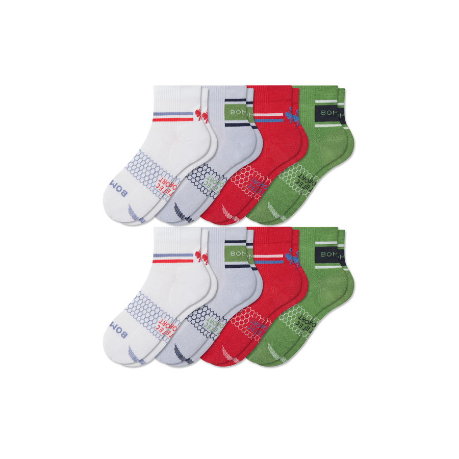 Youth All Sport Quarter Sock 8-Pack - Race Day Fit