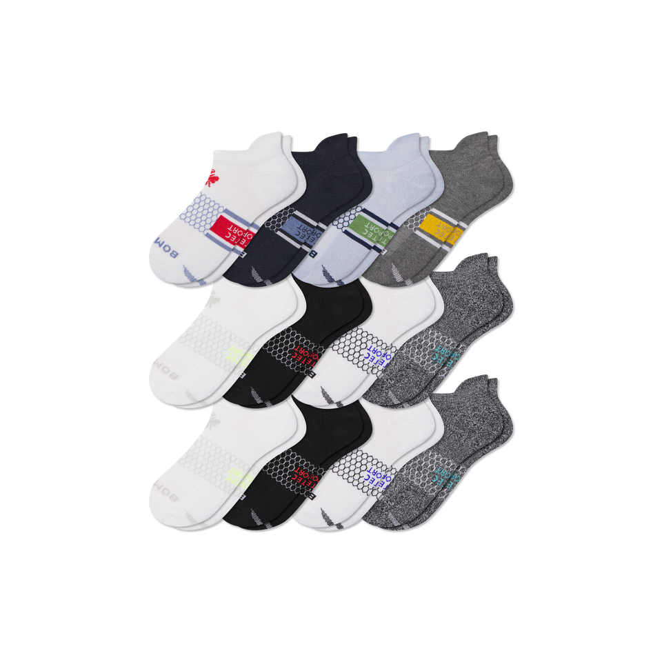 All Sport Ankle Sock 12-Pack - Crimson Navy Mix L