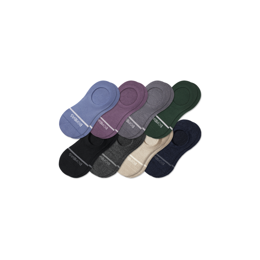 Women's Lightweight Merino Wool Blend No Show Sock 8-Pack - Classic Cushion