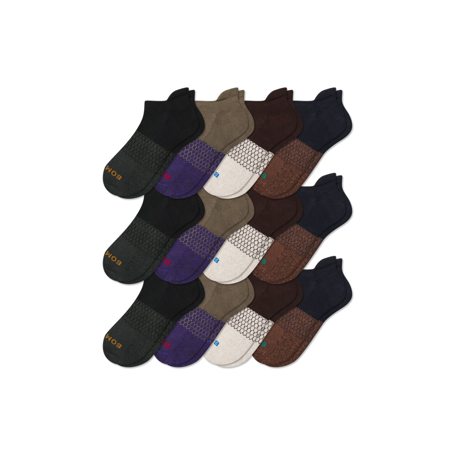 Men's Marl Ankle Sock 12-Pack - Fresh Ankle Support