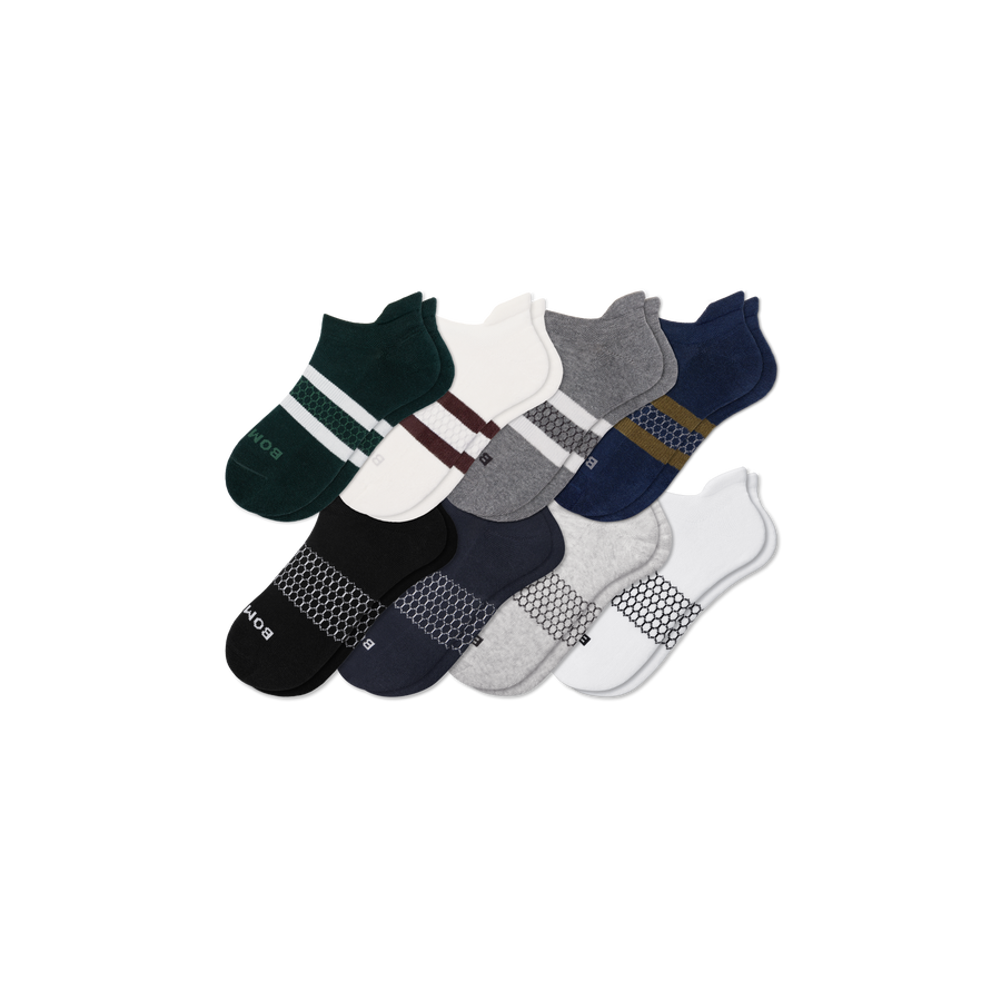 Men's Solids Ankle Sock 8-Pack - Studio Crew Comfort