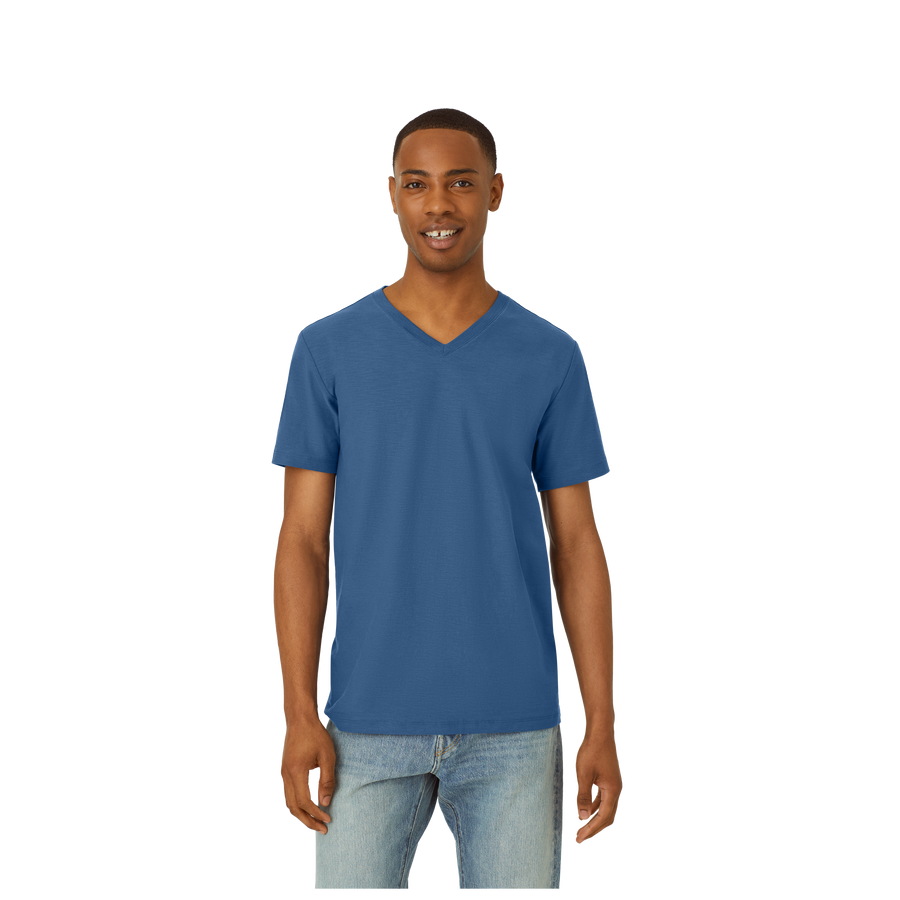 Men's Air Slub V-Neck T-Shirt - Relaxed Crew Style