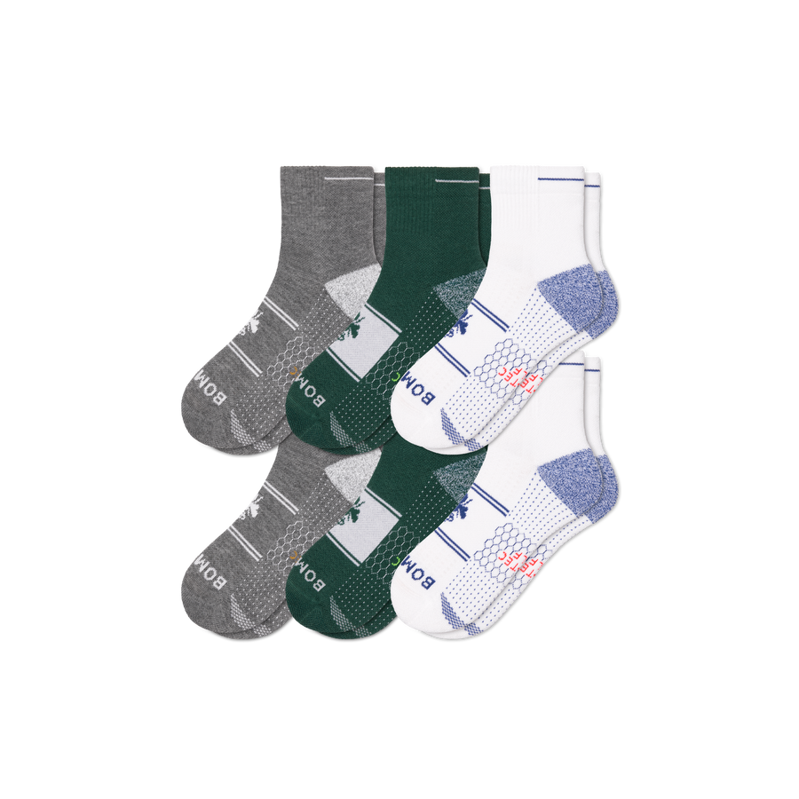Men's Golf Quarter Sock 6-Pack - Trail Office Wear