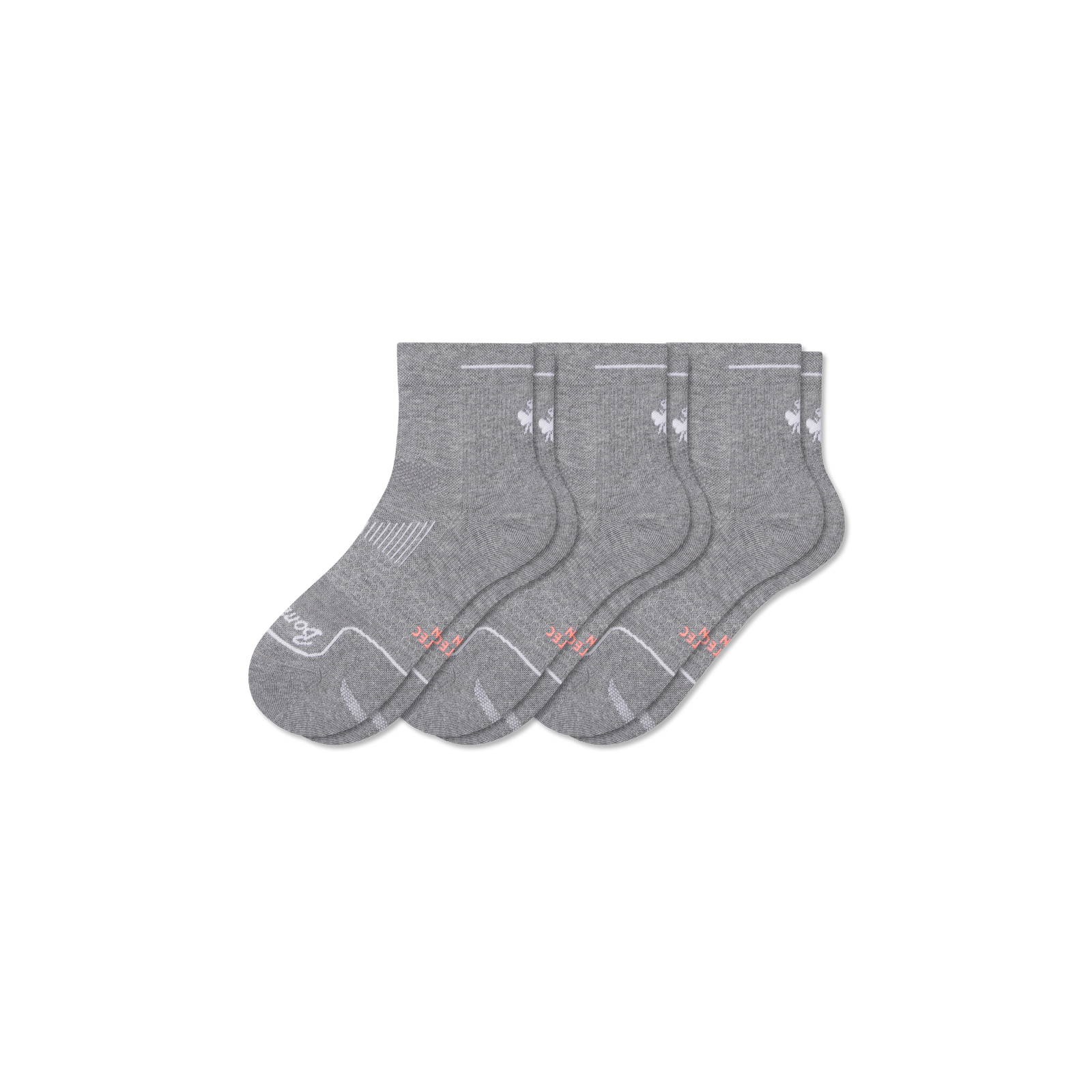 Running Quarter Sock 3-Pack - grey heather L
