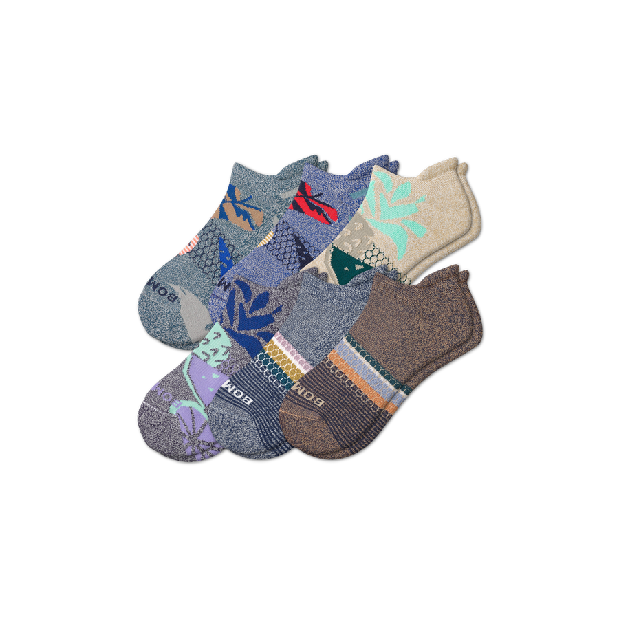 Men’s Tropical Ankle Sock 6-Pack - Modern Recovery Cushion