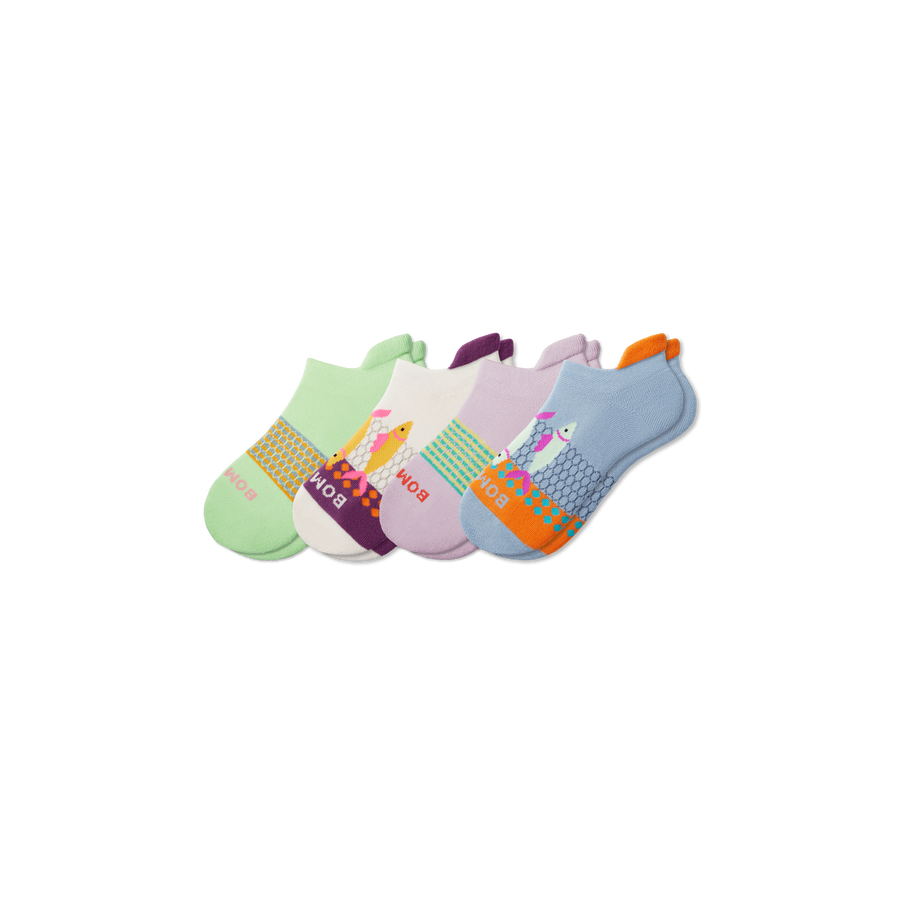 Youth Aquatic Ankle Sock 4-Pack - Run Low Cut Move