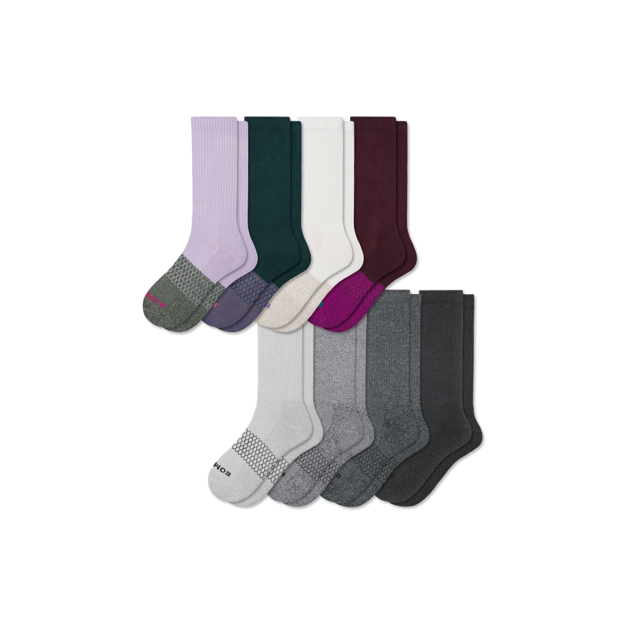 Women's Marl Calf Sock 8-Pack - Comfort Home Fit