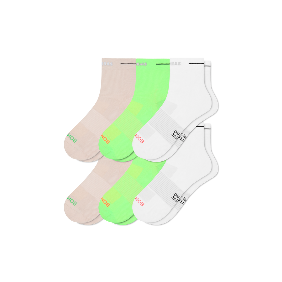 Women's RunPro Quarter Sock 6-Pack - Soft Recovery Wear