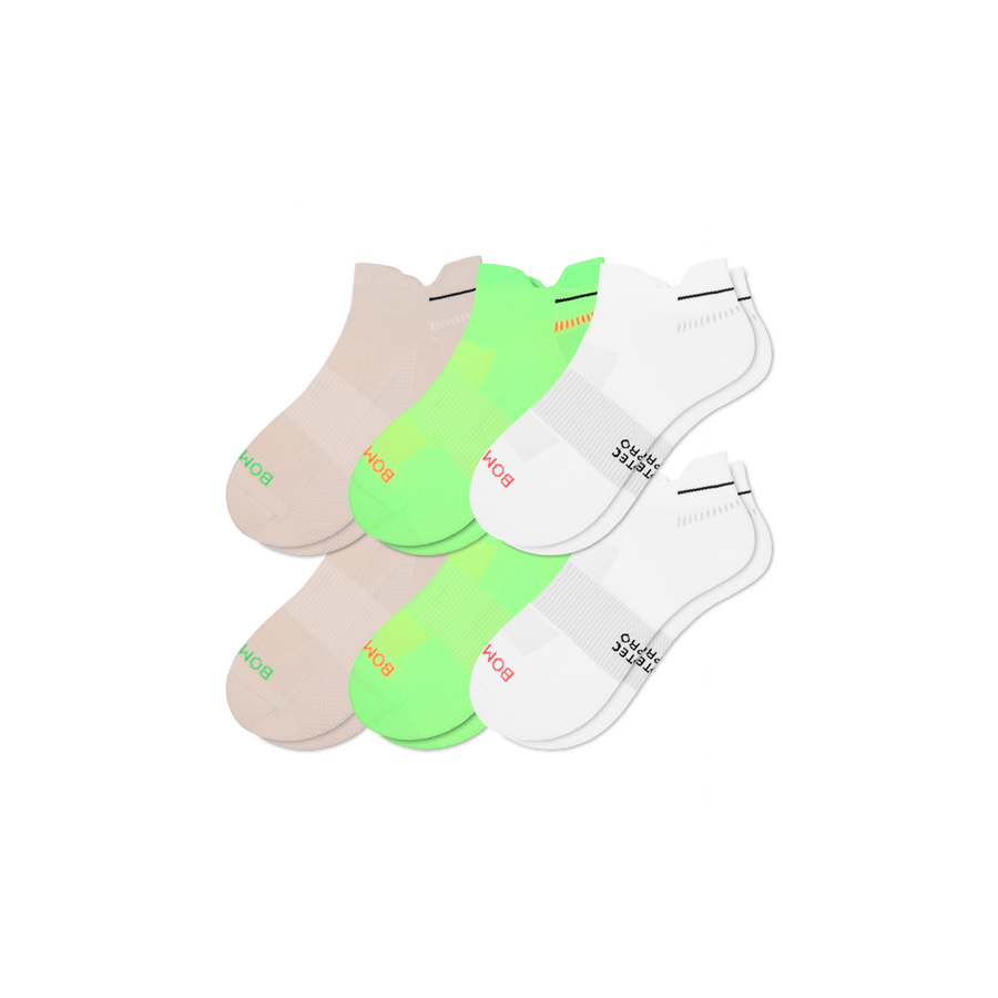 Women's RunPro Ankle Sock 6-Pack - Breathable Low Cut Wear