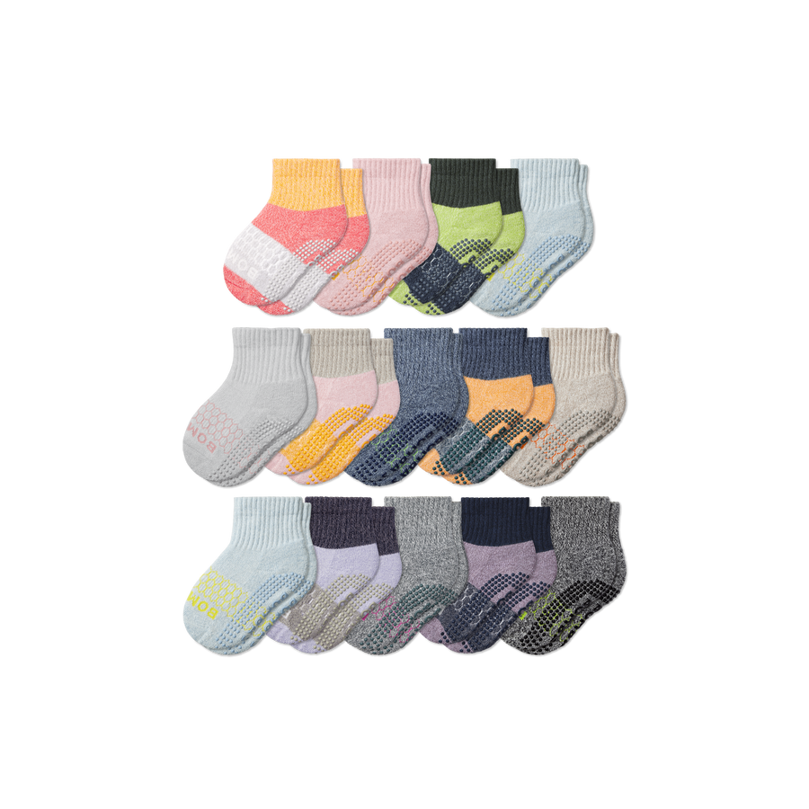 Toddler Week of Bombas Gripper Calf Sock 14-Pack - Modern Office Fit