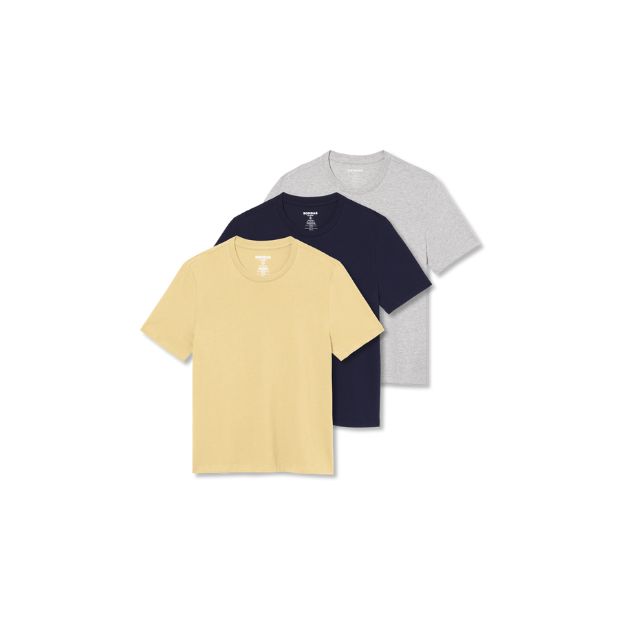 Women's Pima Cotton Crew Neck T-Shirt 3-Pack - Gift Layer
