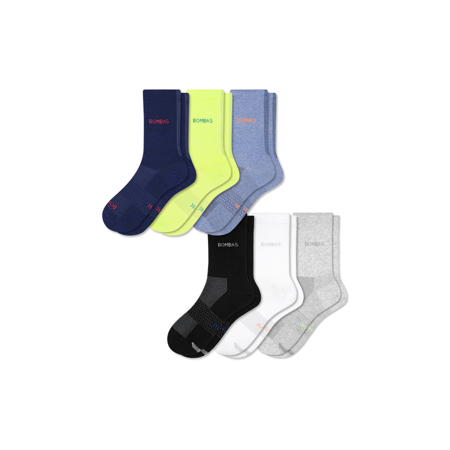 Men's UltraLite Sport Half Calf Sock 6-Pack - Outdoor Office Support