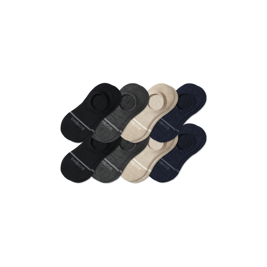 Men's Lightweight Merino Wool Blend No Show Sock 8-Pack - Modern Weekend Pair