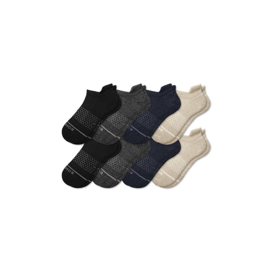 Men's Merino Wool Blend Ankle Sock 8-Pack - Smooth School Step
