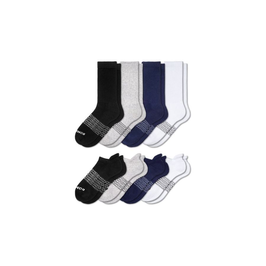 Men's Calf & Ankle Sock 8-Pack - Easy No Show Wear