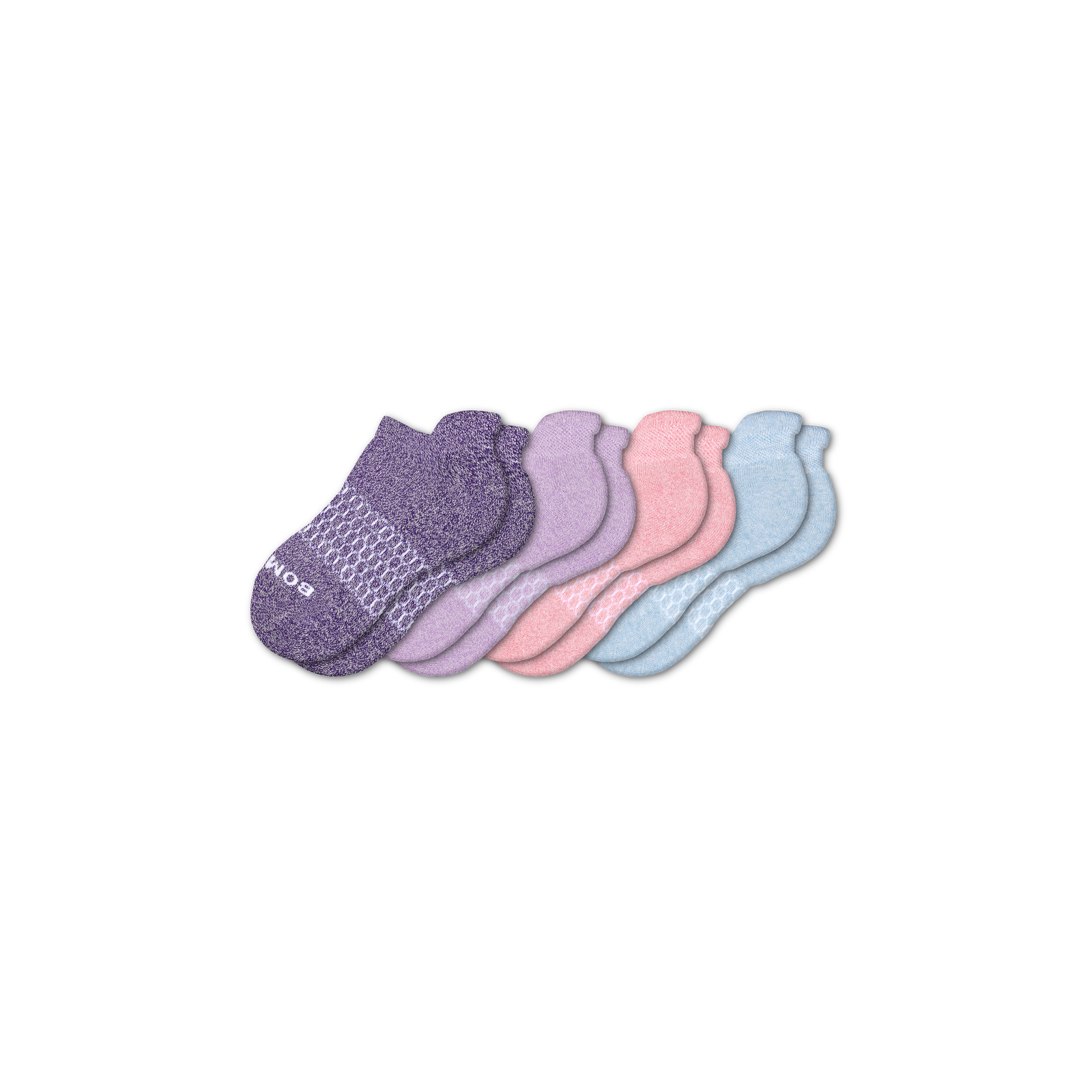 Youth Marl Ankle Sock 4-Pack - mixed-pastel - 2