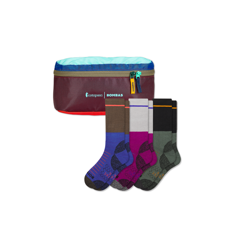 Men's Hiking Calf Sock 3-Pack & Cotopaxi Fanny Pack - Smart Closet Pack