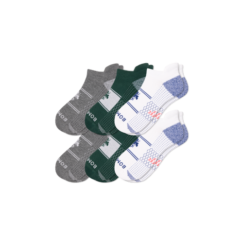 Men's Golf Ankle Sock 6-Pack - mountain blue mix L