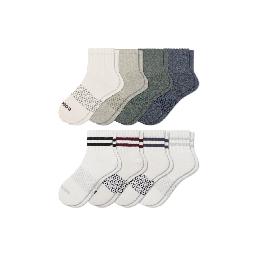 Men's Quarter Sock 8-Pack - Daily Crew Fit