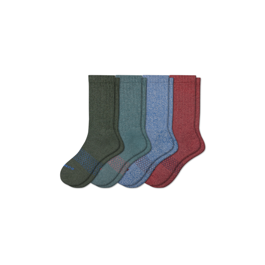 Men's Best Seller Calf Sock 4-Pack - Comfort Lounge Fit